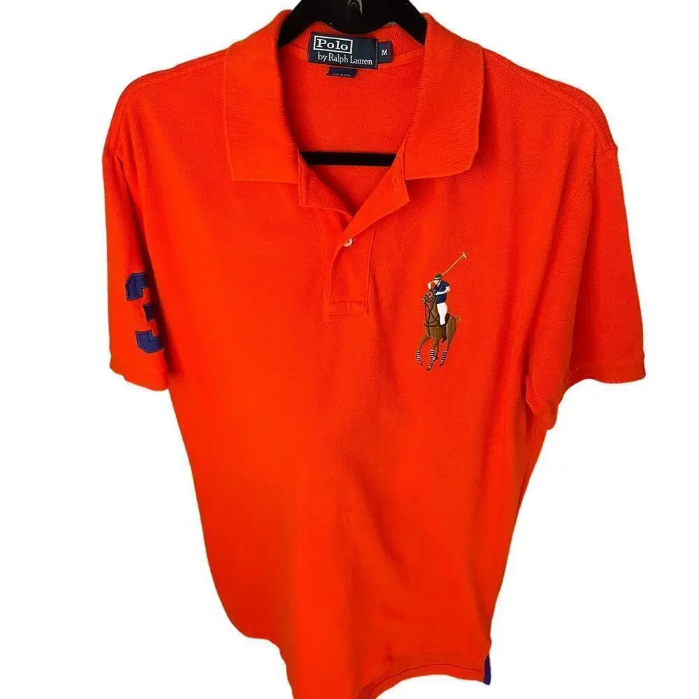 Ralph Lauren Big Pony Men's Short Sleeves Polo Shirt Size M